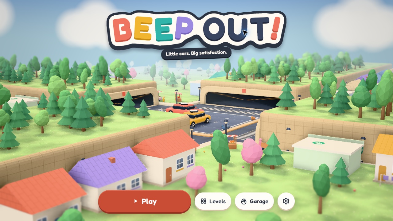 Beep Out menu screen