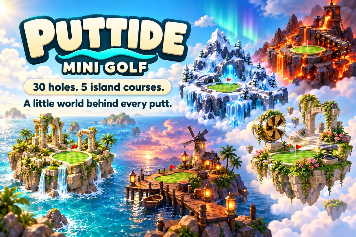 Puttide: Mini Golf — promotional feature panel 2