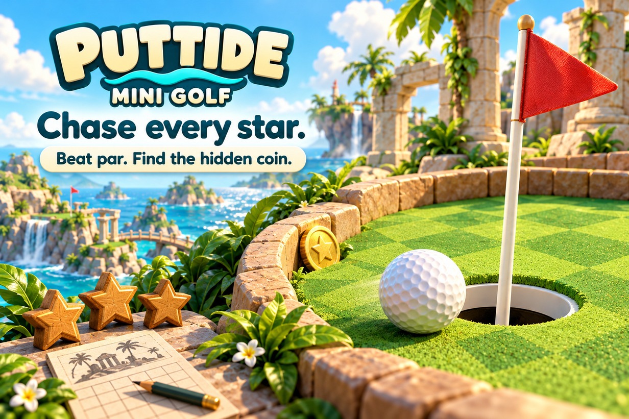 Puttide: Mini Golf — promotional feature panel 4