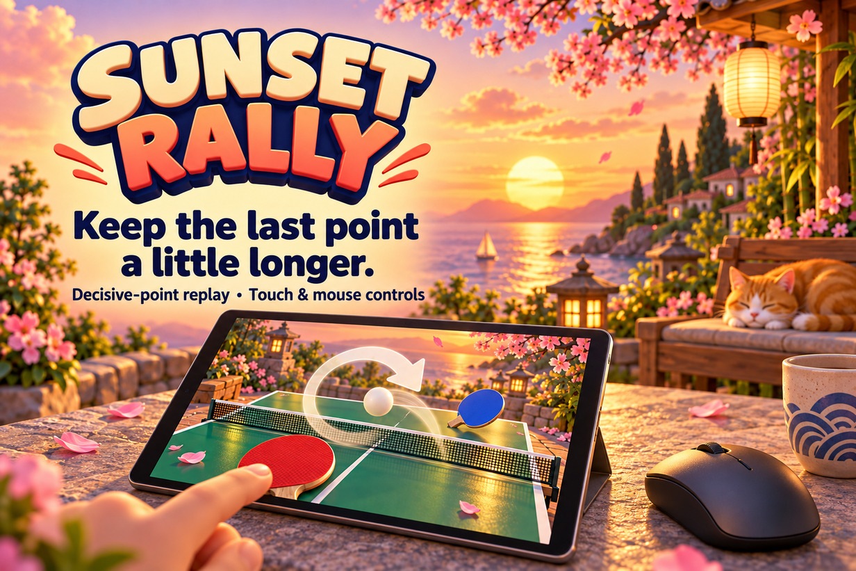 Sunset Rally — promotional feature panel 7