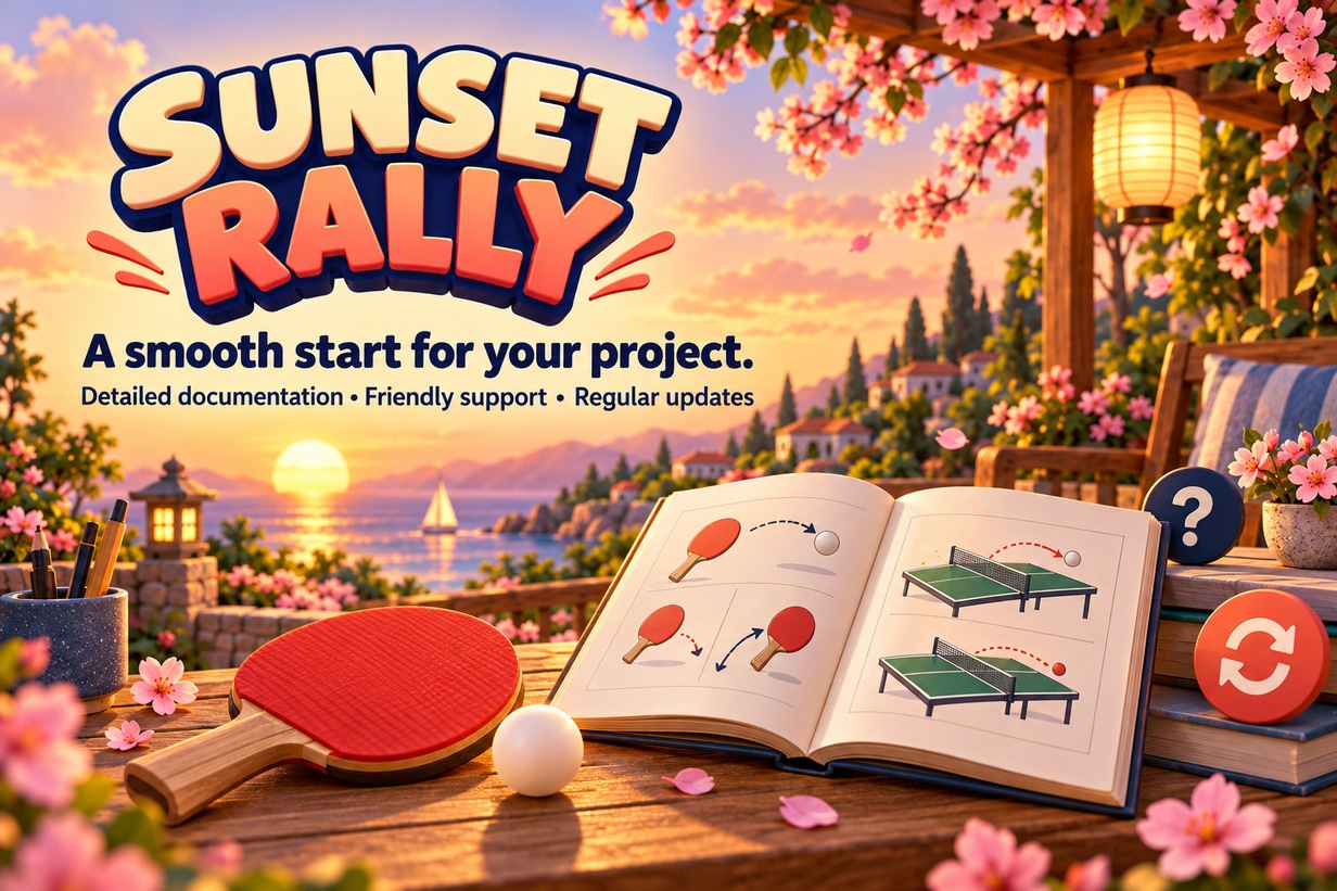 Sunset Rally — promotional feature panel 8