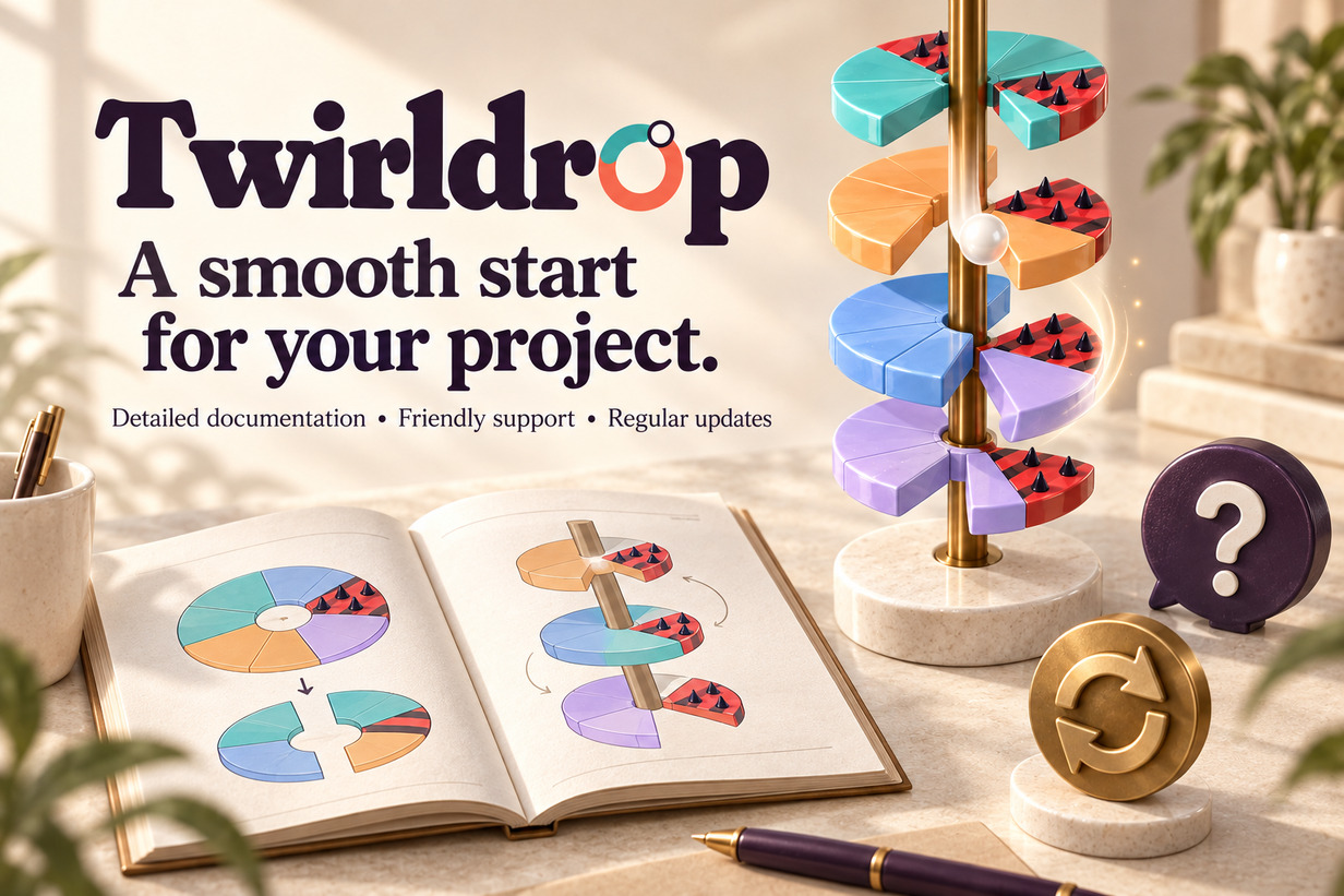 Twirldrop features