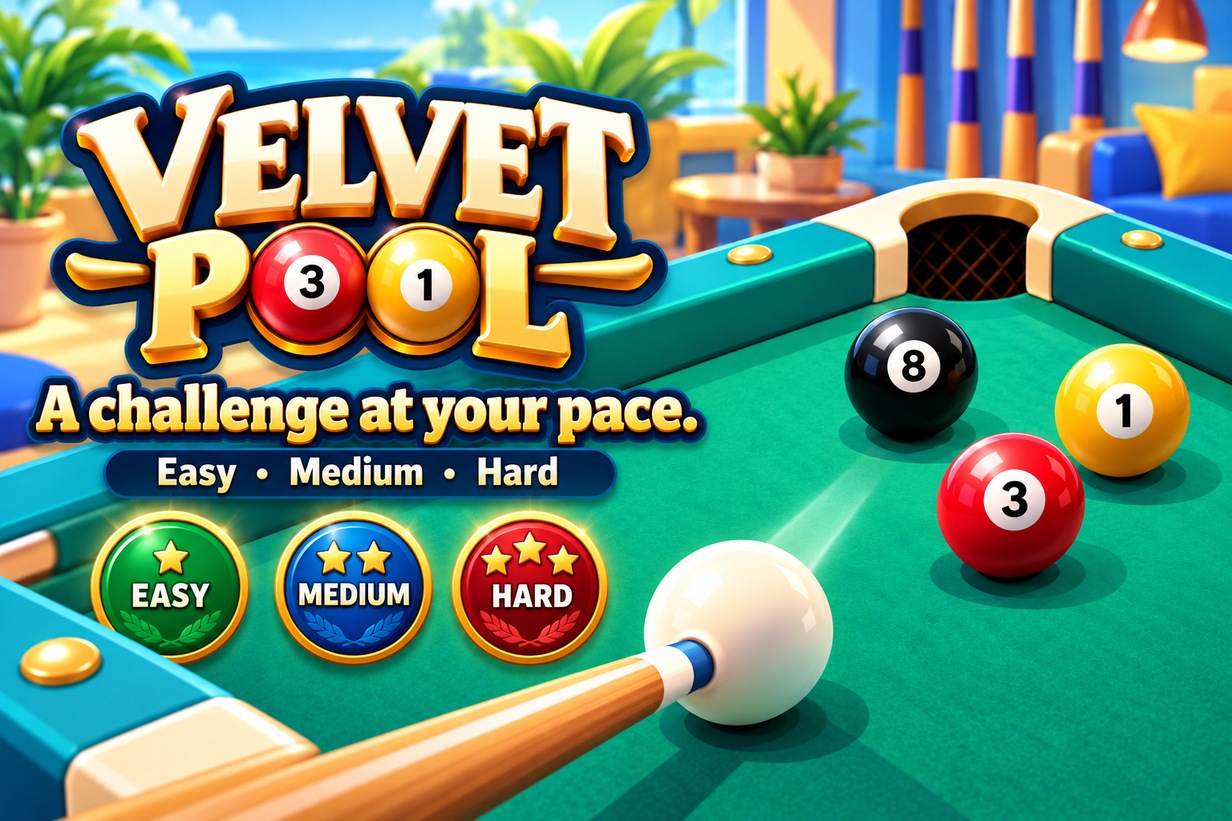 Velvet Pool — promotional feature panel 4