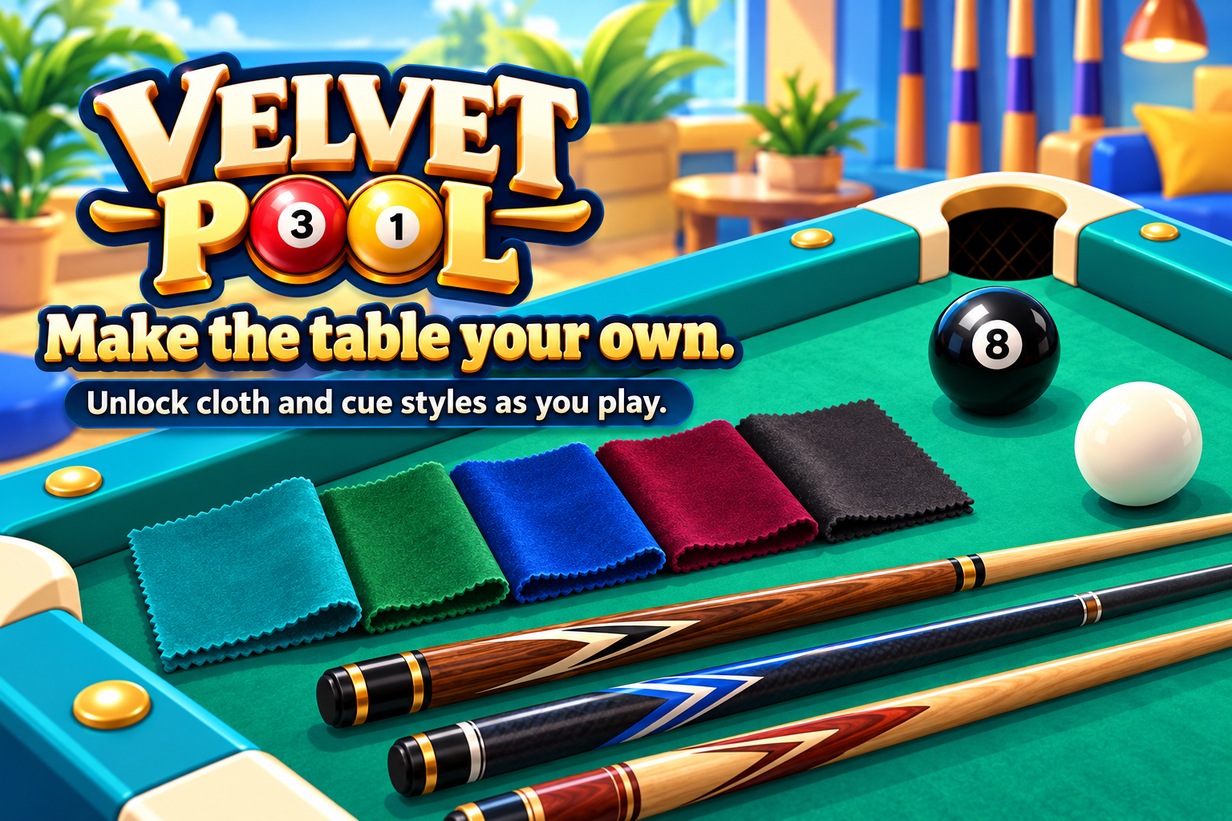 Velvet Pool — promotional feature panel 6