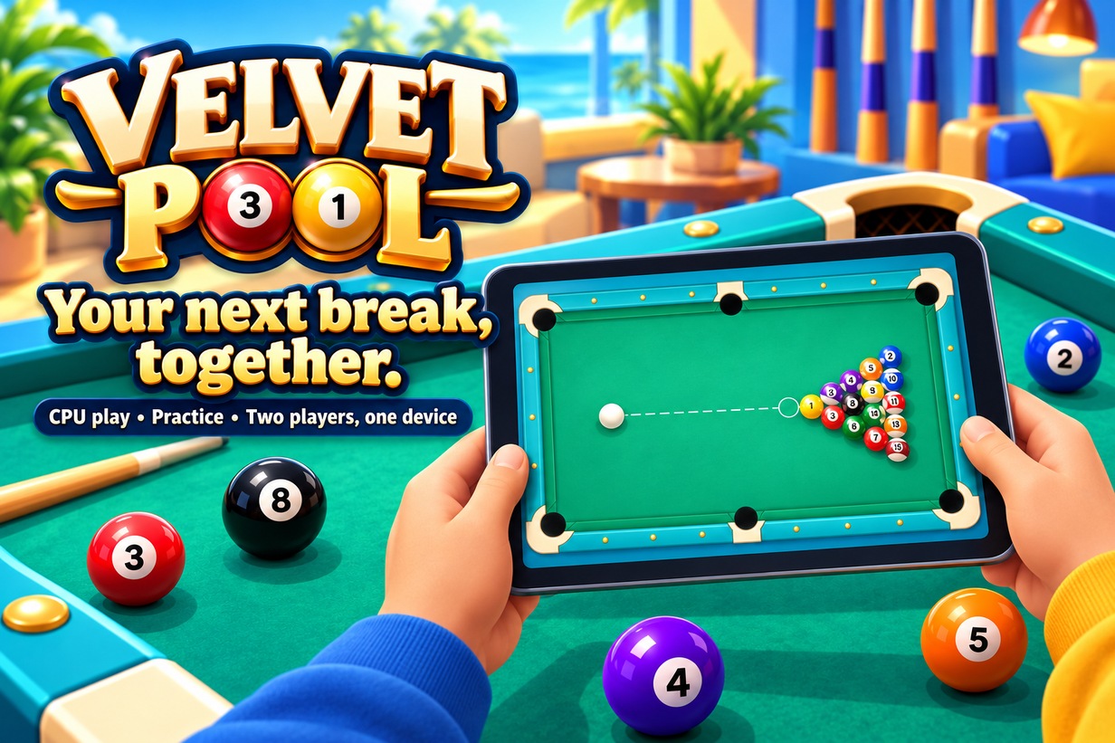 Velvet Pool — promotional feature panel 7