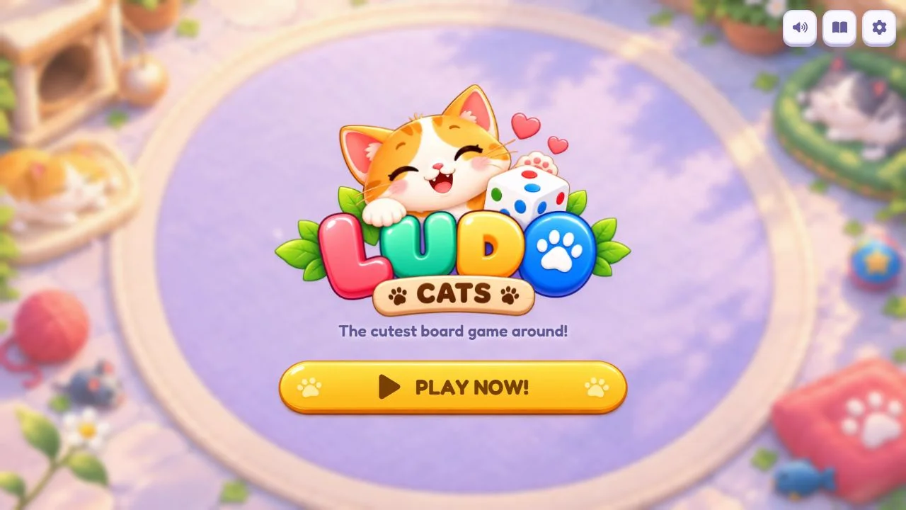 Start screen in the cat garden