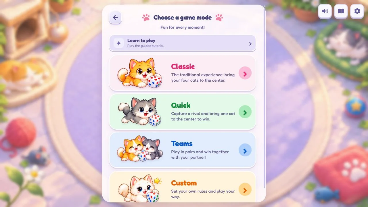 Four modes: Classic, Quick, Teams and Custom