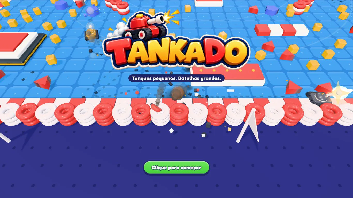 The new TANKADO logo on the opening screen.