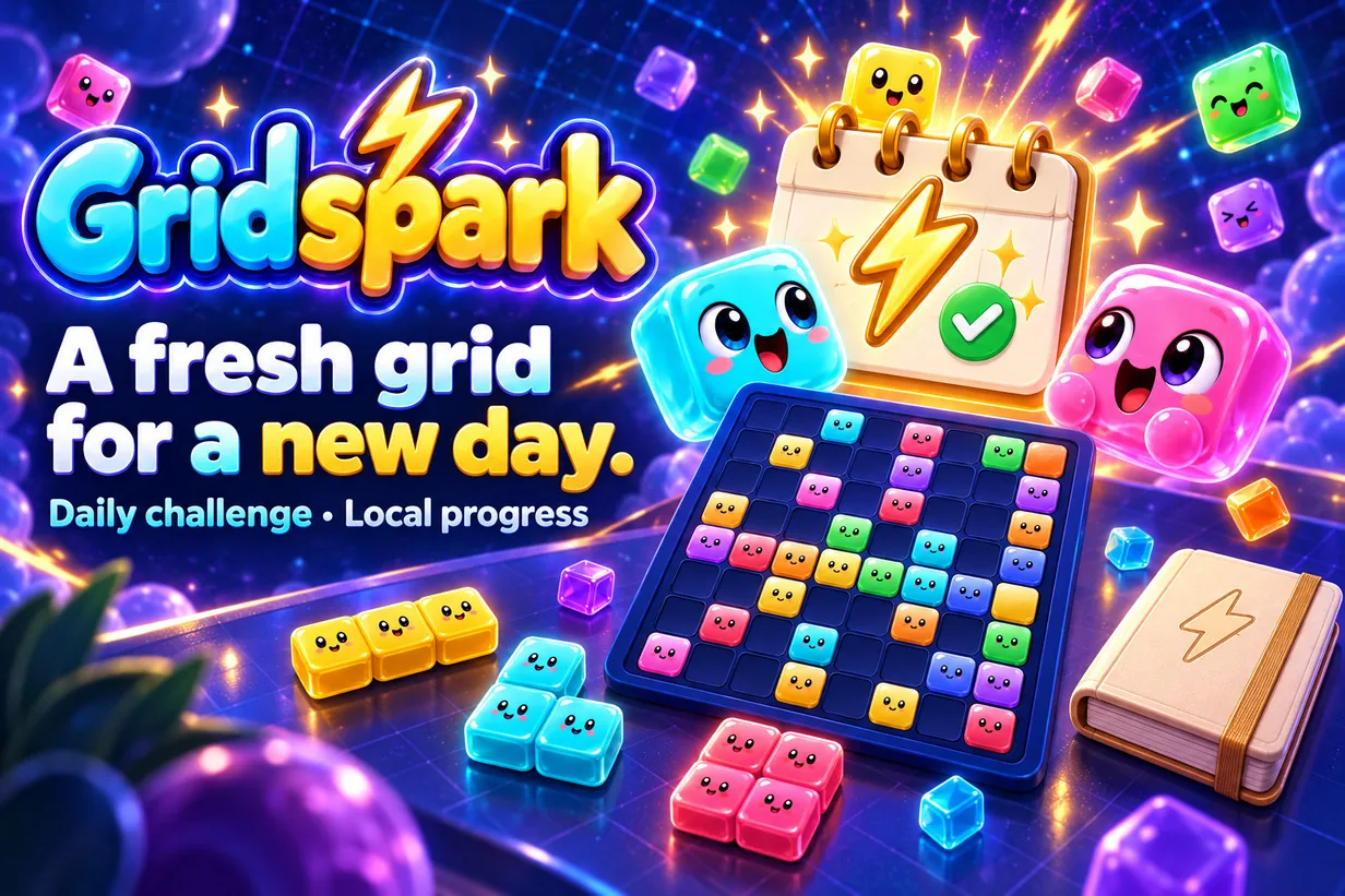 A fresh grid for a new day: seeded daily challenge.