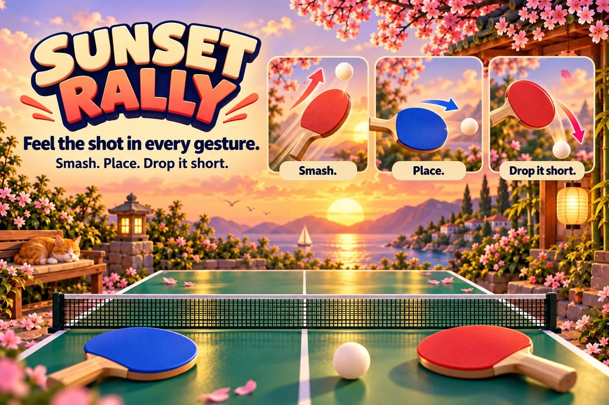 Feel the shot in every gesture: smash, place, drop it short.